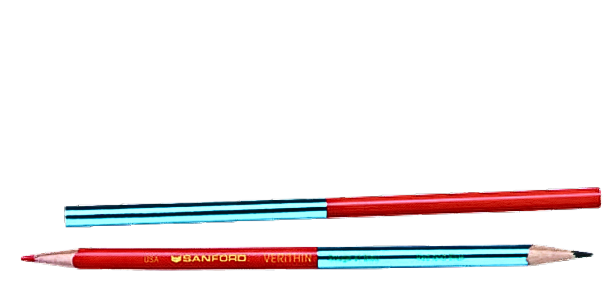 Prismacolor Verithin Colored Pencil - Dual Red and Blue VT748 - The Merri Artist - merriartist.com