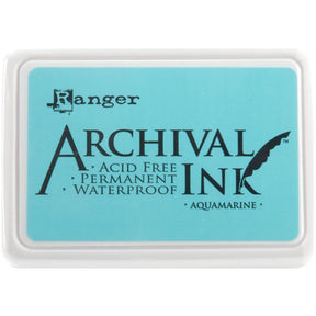 Ranger Archival 2.75"x4" Ink Pad - Aquamarine - The Merri Artist - merriartist.com