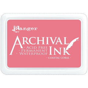 Ranger Archival 2.75"x4" Ink Pad - Coastal Coral - The Merri Artist - merriartist.com