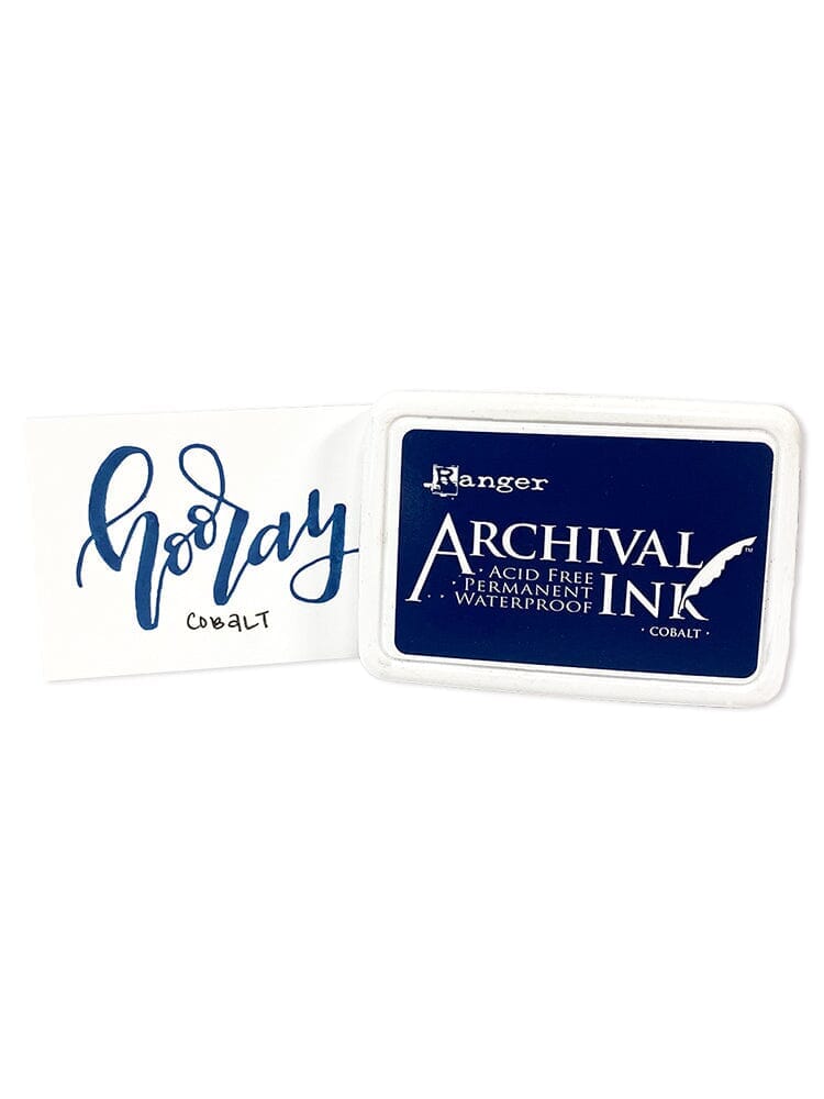 Ranger Archival 2.75"x4" Ink Pad - Cobalt - The Merri Artist - merriartist.com