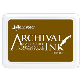 Ranger Archival 2.75"x4" Ink Pad - Coffee - The Merri Artist - merriartist.com