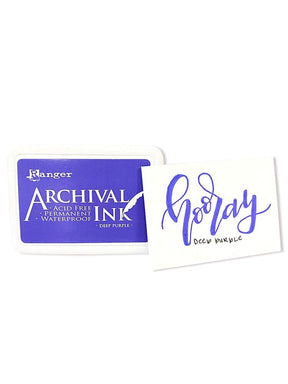 Ranger Archival 2.75"x4" Ink Pad - Deep Purple - The Merri Artist - merriartist.com