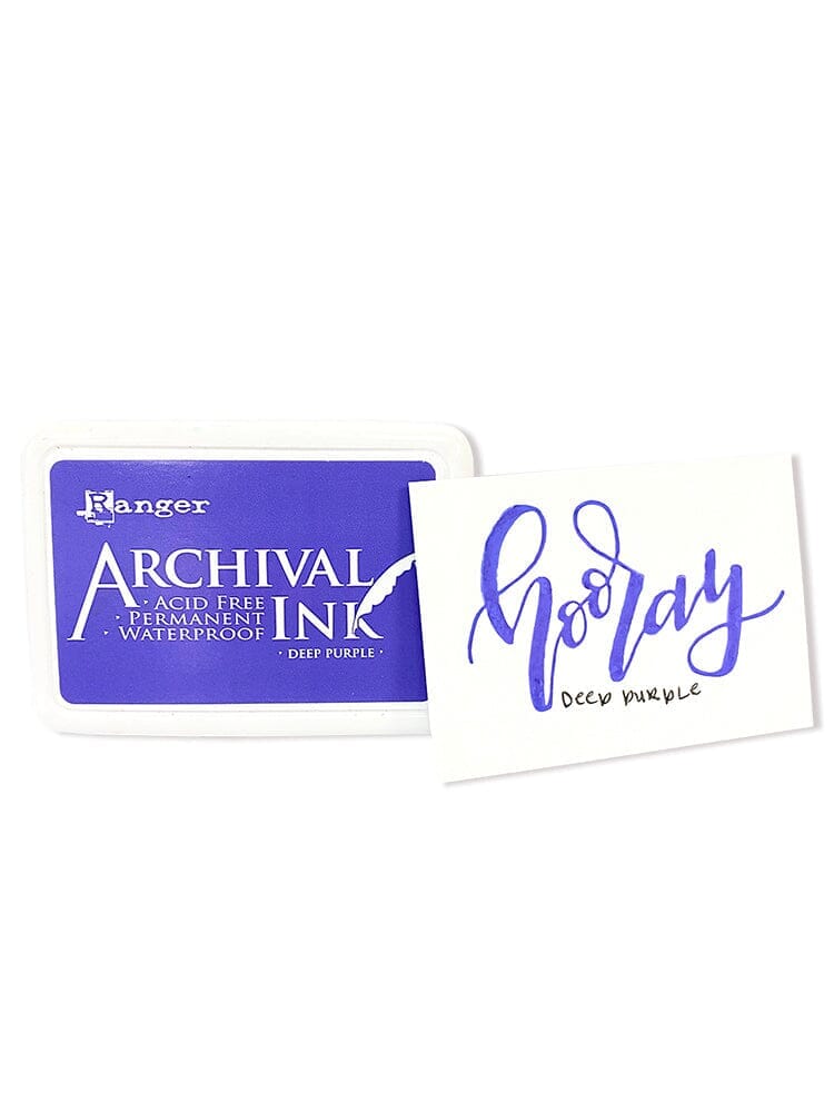 Ranger Archival 2.75"x4" Ink Pad - Deep Purple - The Merri Artist - merriartist.com