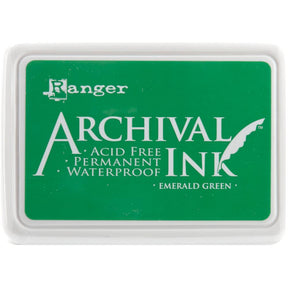 Ranger Archival 2.75"x4" Ink Pad - Emerald Green - The Merri Artist - merriartist.com
