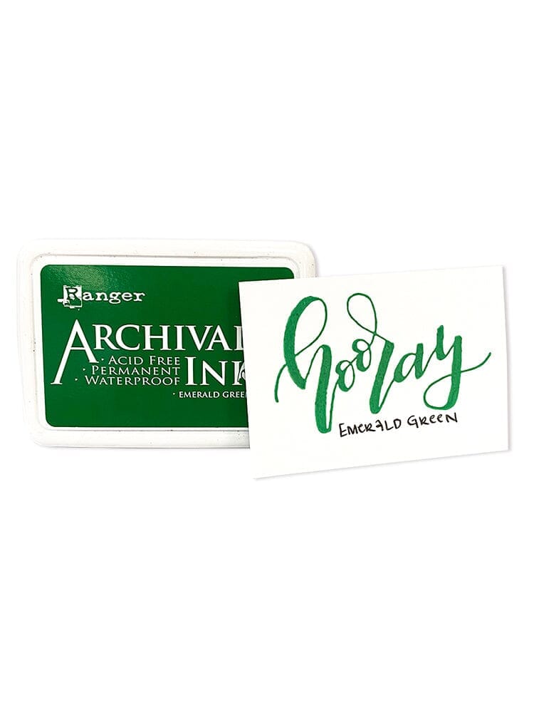 Ranger Archival 2.75"x4" Ink Pad - Emerald Green - The Merri Artist - merriartist.com