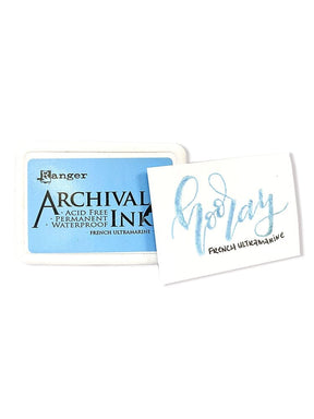 Ranger Archival 2.75"x4" Ink Pad - French Ultramarine - The Merri Artist - merriartist.com