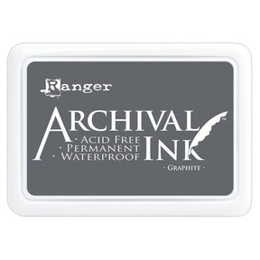 Ranger Archival 2.75"x4" Ink Pad - Graphite - The Merri Artist - merriartist.com