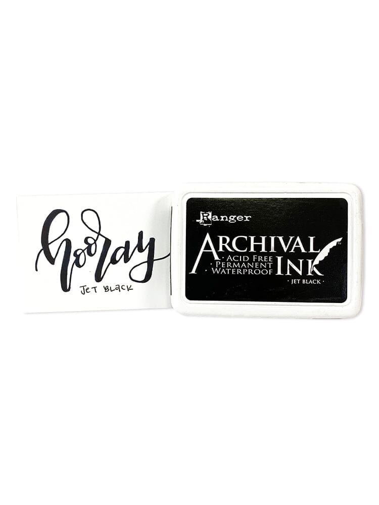 Ranger Archival 2.75"x4" Ink Pad - Jet Black - The Merri Artist - merriartist.com