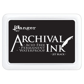 Ranger Archival 2.75"x4" Ink Pad - Jet Black - The Merri Artist - merriartist.com