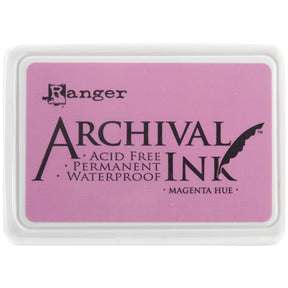 Ranger Archival 2.75"x4" Ink Pad - Magenta Hue - The Merri Artist - merriartist.com