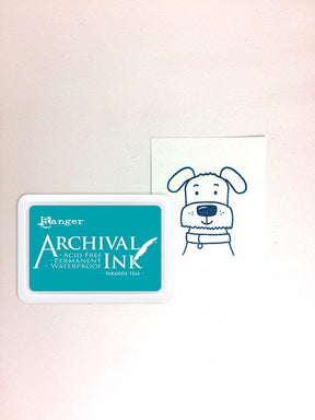 Ranger Archival 2.75"x4" Ink Pad - Paradise Teal - The Merri Artist - merriartist.com