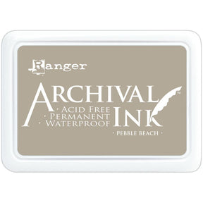 Ranger Archival 2.75"x4" Ink Pad - Pebble Beach - The Merri Artist - merriartist.com