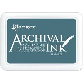 Ranger Archival 2.75"x4" Ink Pad - Seafarer - The Merri Artist - merriartist.com
