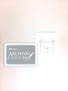 Ranger Archival 2.75"x4" Ink Pad - Shadow Grey - The Merri Artist - merriartist.com