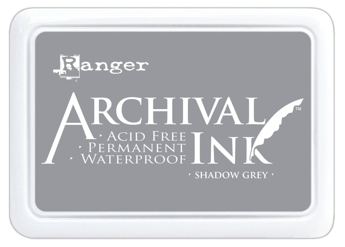 Ranger Archival 2.75"x4" Ink Pad - Shadow Grey - The Merri Artist - merriartist.com