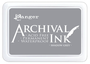 Ranger Archival 2.75"x4" Ink Pad - Shadow Grey - The Merri Artist - merriartist.com