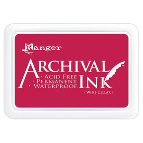 Ranger Archival 2.75"x4" Ink Pad - Wine Cellar - The Merri Artist - merriartist.com