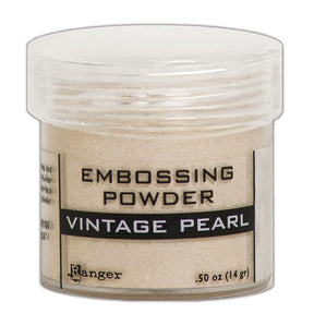 Ranger Embossing Powder 0.5 oz (14 gram) Vintage Pearl - The Merri Artist - merriartist.com