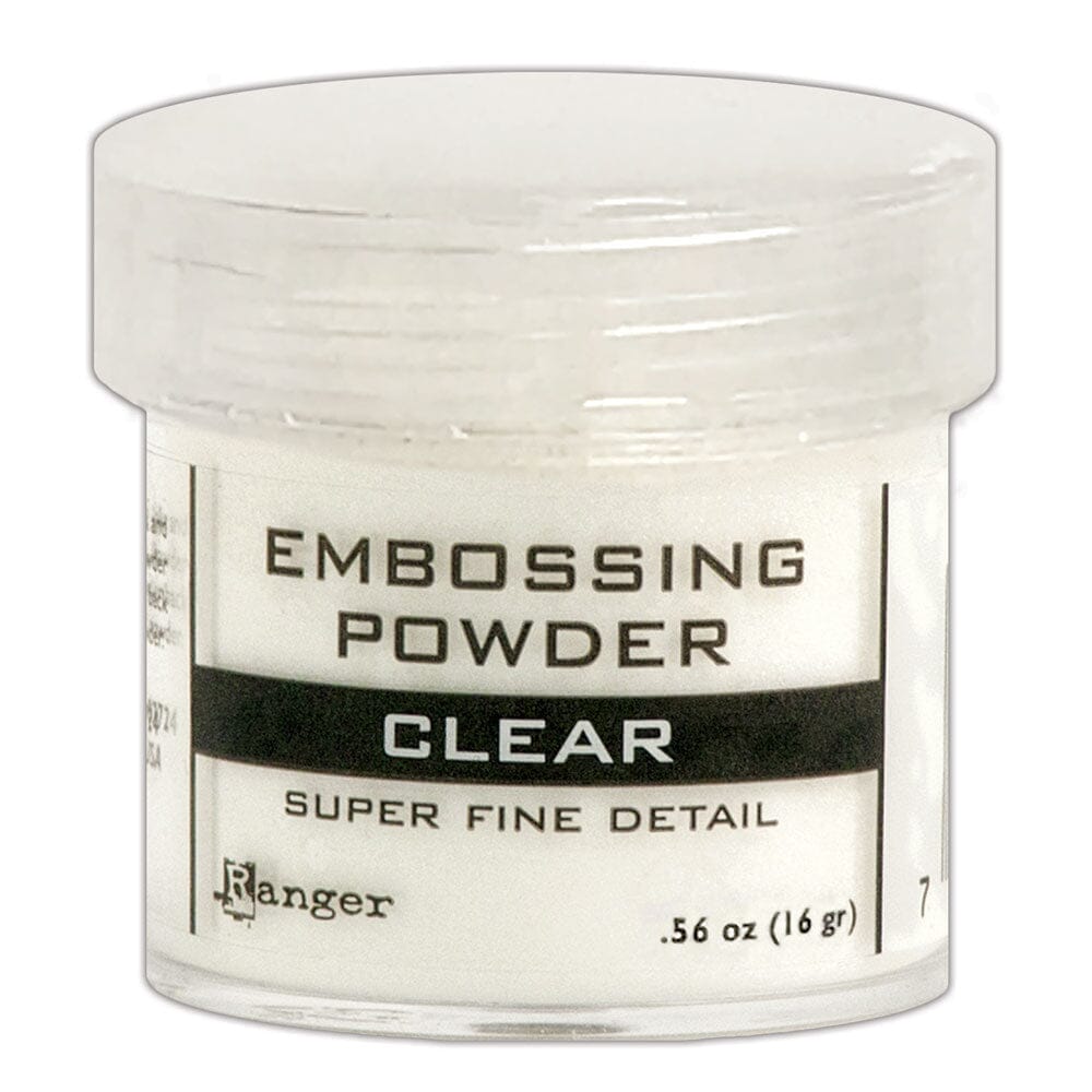 Ranger Embossing Powder 0.56 oz (16 gram) Super Fine Detail Clear - The Merri Artist - merriartist.com