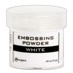 Ranger Embossing Powder 0.6 oz (17 gram) White - The Merri Artist - merriartist.com