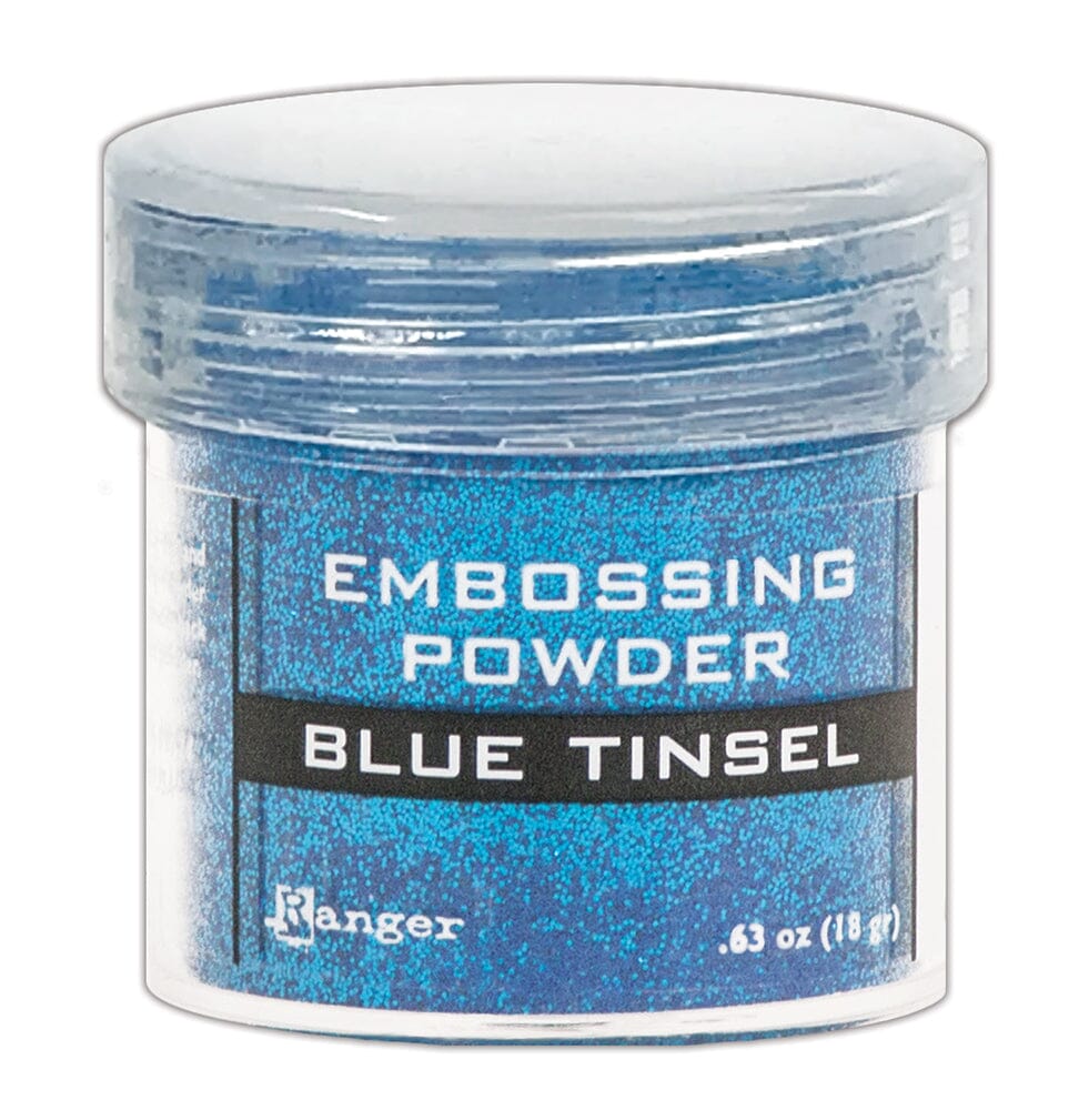 Ranger Embossing Powder 0.63 oz (18 gram) Blue Tinsel - The Merri Artist - merriartist.com