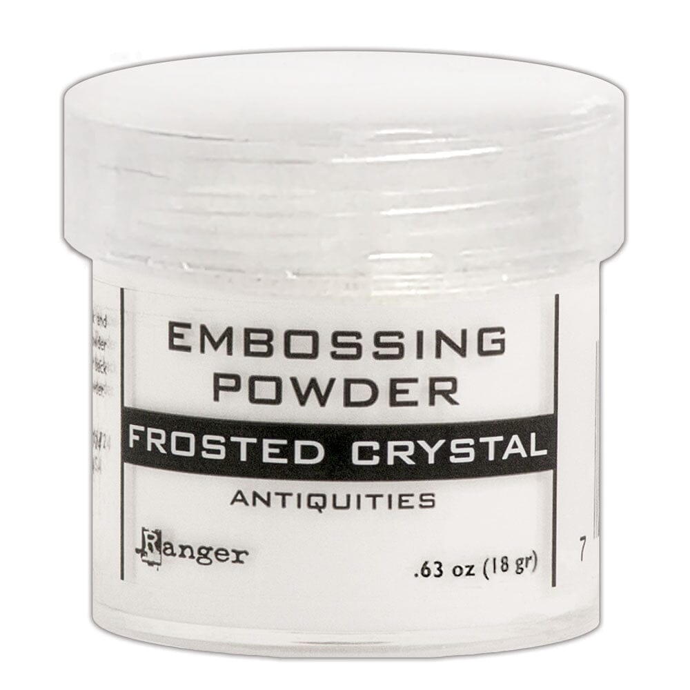 Ranger Embossing Powder 0.63 oz (18 gram) Frosted Crystal - The Merri Artist - merriartist.com