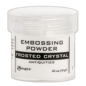 Ranger Embossing Powder 0.63 oz (18 gram) Frosted Crystal - The Merri Artist - merriartist.com