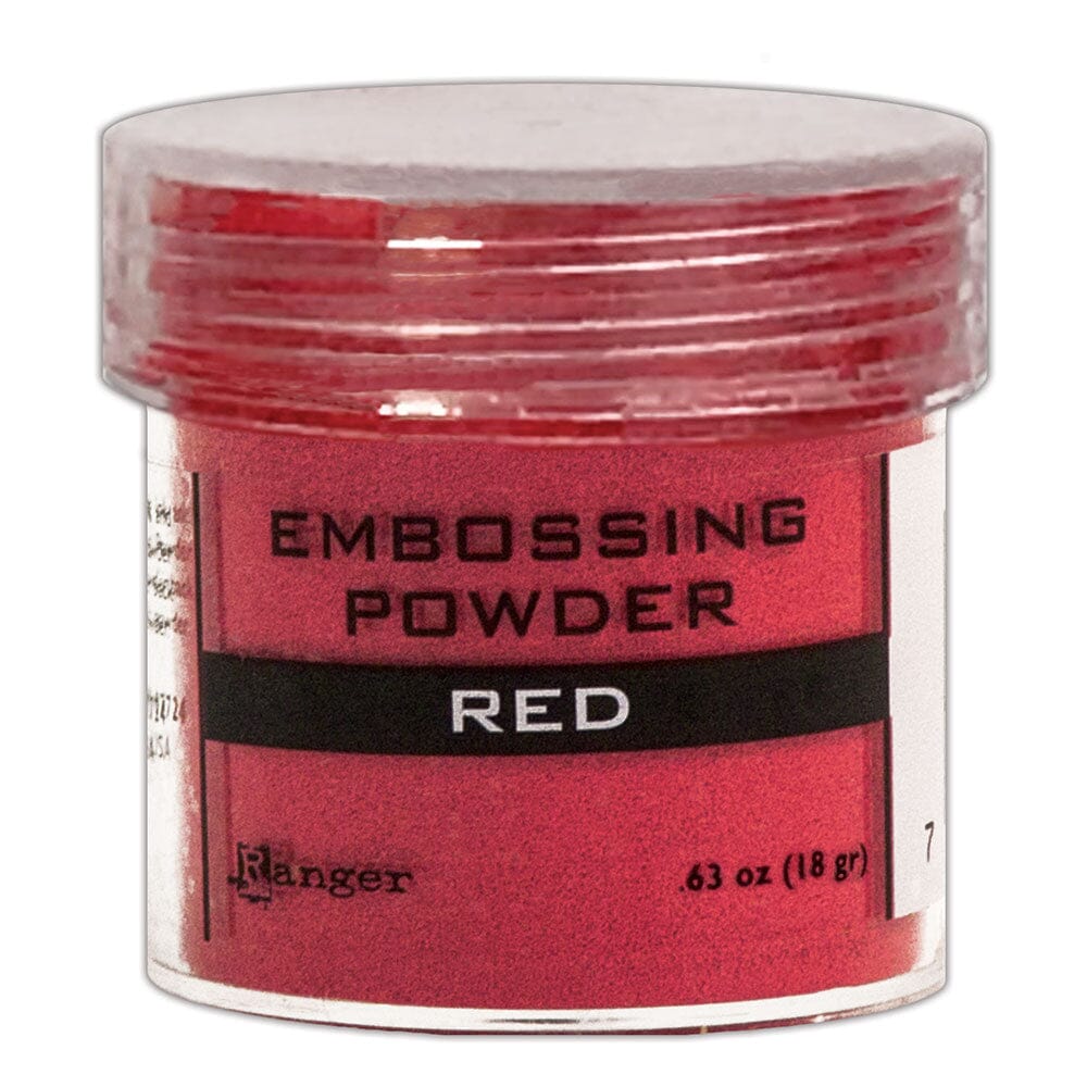 Ranger Embossing Powder 0.63 oz (18 gram) Red - The Merri Artist - merriartist.com