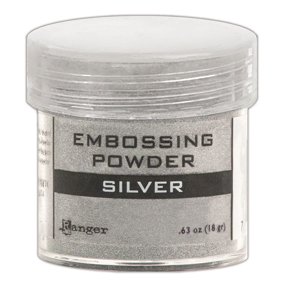 Ranger Embossing Powder 0.63 oz (18 gram) Silver - The Merri Artist - merriartist.com
