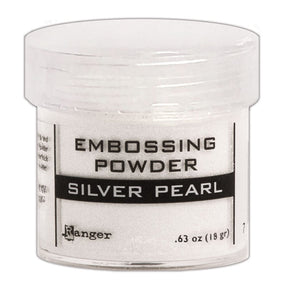 Ranger Embossing Powder 0.63 oz (18 gram) Silver Pearl - The Merri Artist - merriartist.com
