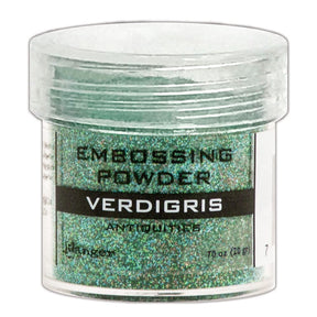 Ranger Embossing Powder 0.7 oz (20 gram) Verdigris - The Merri Artist - merriartist.com