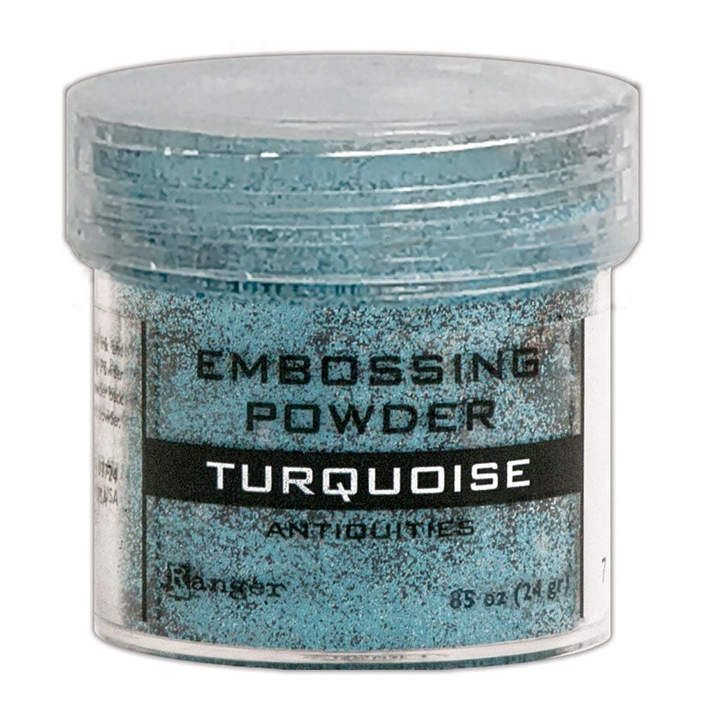 Ranger Embossing Powder 0.85 oz (24 gram) Turquoise - The Merri Artist - merriartist.com