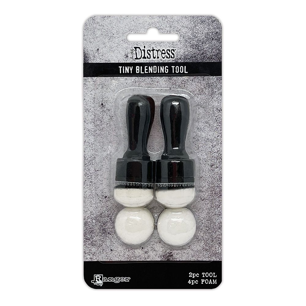 Ranger Tim Holtz Distress Tiny Blending Tool (2 Tools and 4 Blending Foams) - The Merri Artist - merriartist.com