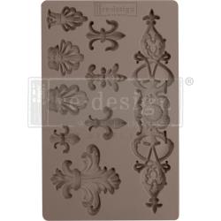 Re - Design Silicone Mold 5 inch X 8 inch X .32 inch - Fleur De Lis - The Merri Artist - merriartist.com