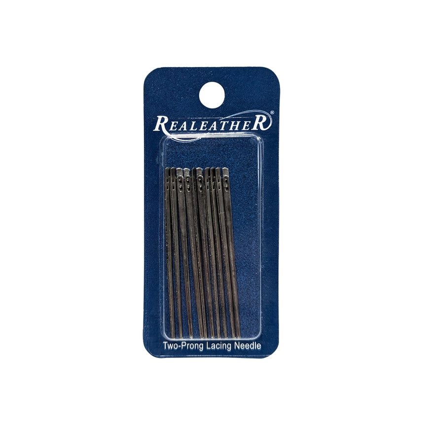 Realeather 2 Prong Leather Lacing Needles - 10 Pack - The Merri Artist - merriartist.com