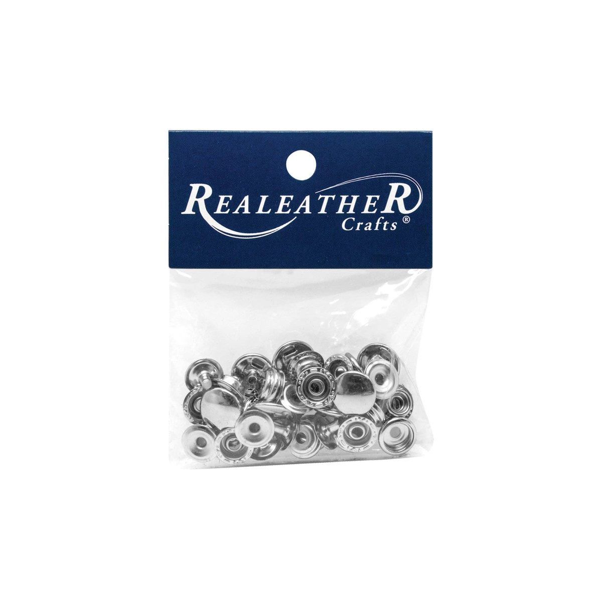 Realeather - 20L Snap Set - 10 Pack - Nickel / 10/pk - The Merri Artist - merriartist.com