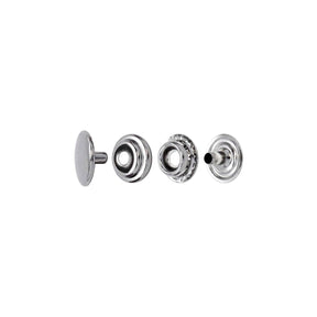 Realeather - 20L Snap Set - 10 Pack - Nickel / 10/pk - The Merri Artist - merriartist.com