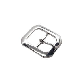 Realeather - Belt Buckle, Clipped Corner - Nickle - The Merri Artist - merriartist.com