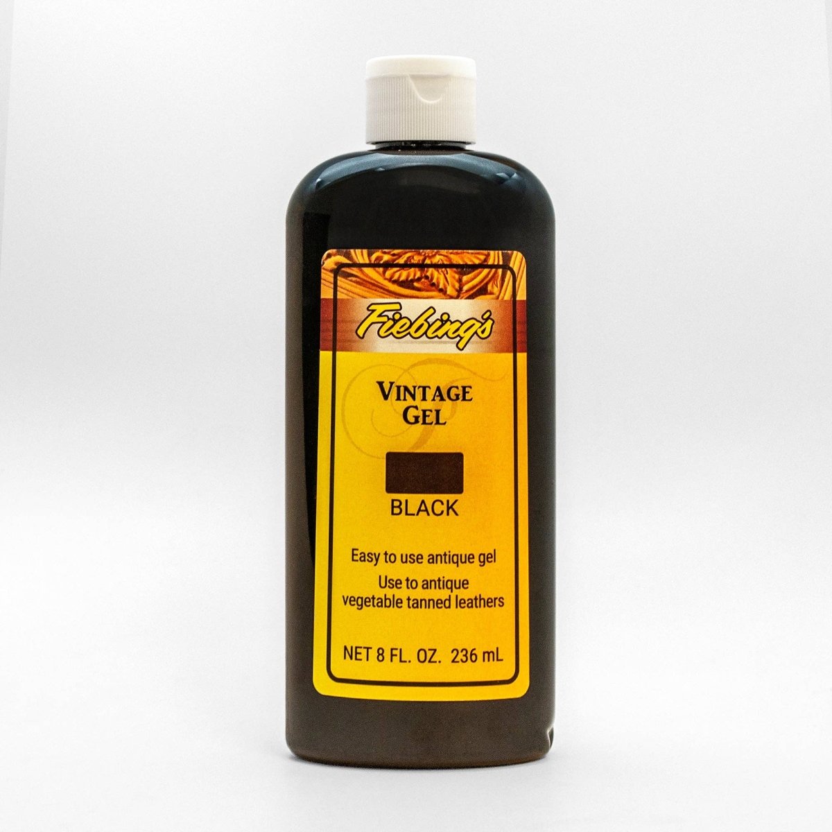 Realeather - Fiebings Vintage Gel - Antique Black / 8 oz. - The Merri Artist - merriartist.com