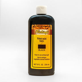 Realeather - Fiebings Vintage Gel - Antique Black / 8 oz. - The Merri Artist - merriartist.com