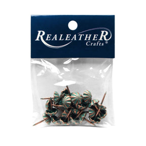 Realeather - Furniture Tacks, 48pk - Antique Brass - The Merri Artist - merriartist.com