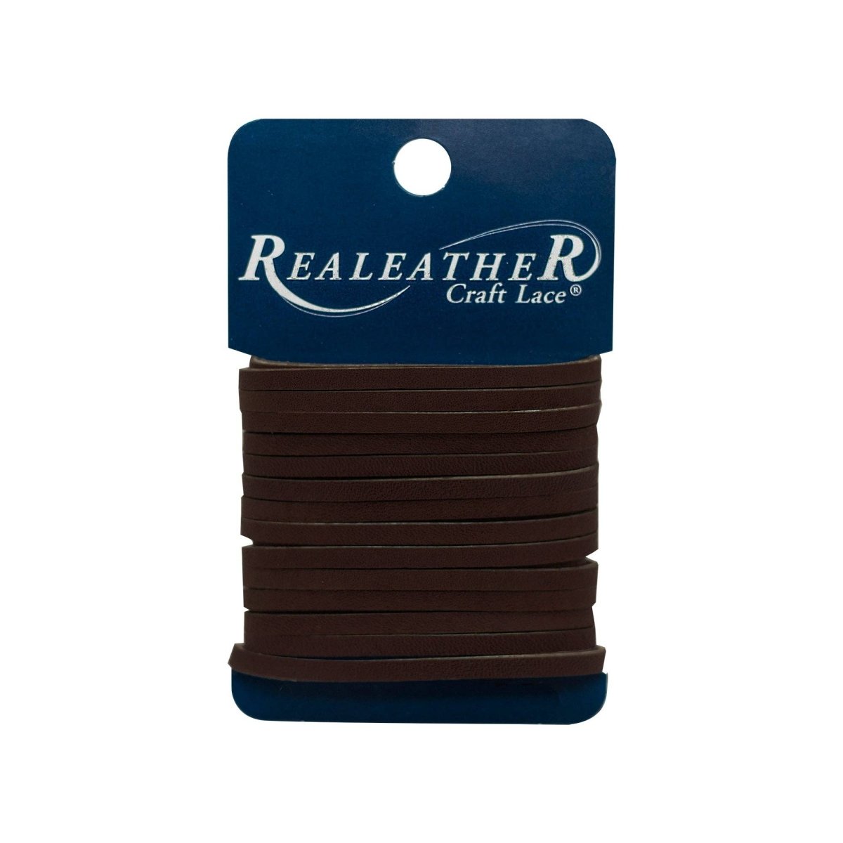 Realeather - Latigo Lace Card, 1/8" x 4 yds - Dark Brown - The Merri Artist - merriartist.com