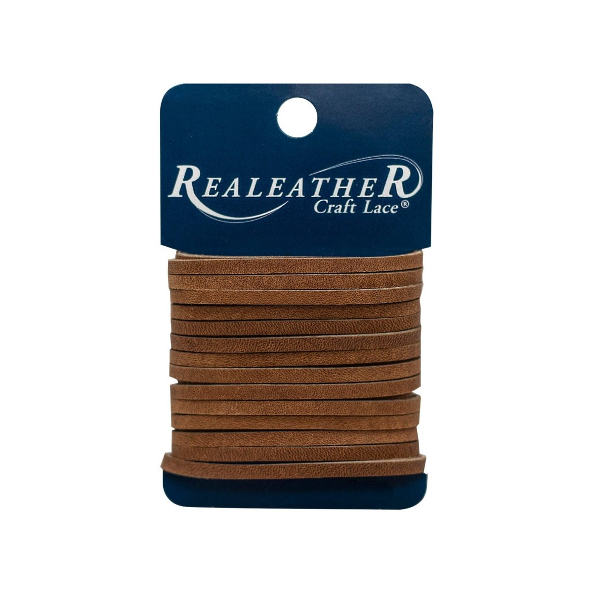 Realeather - Latigo Lace Card, 1/8" x 4 yds - Toffee - The Merri Artist - merriartist.com