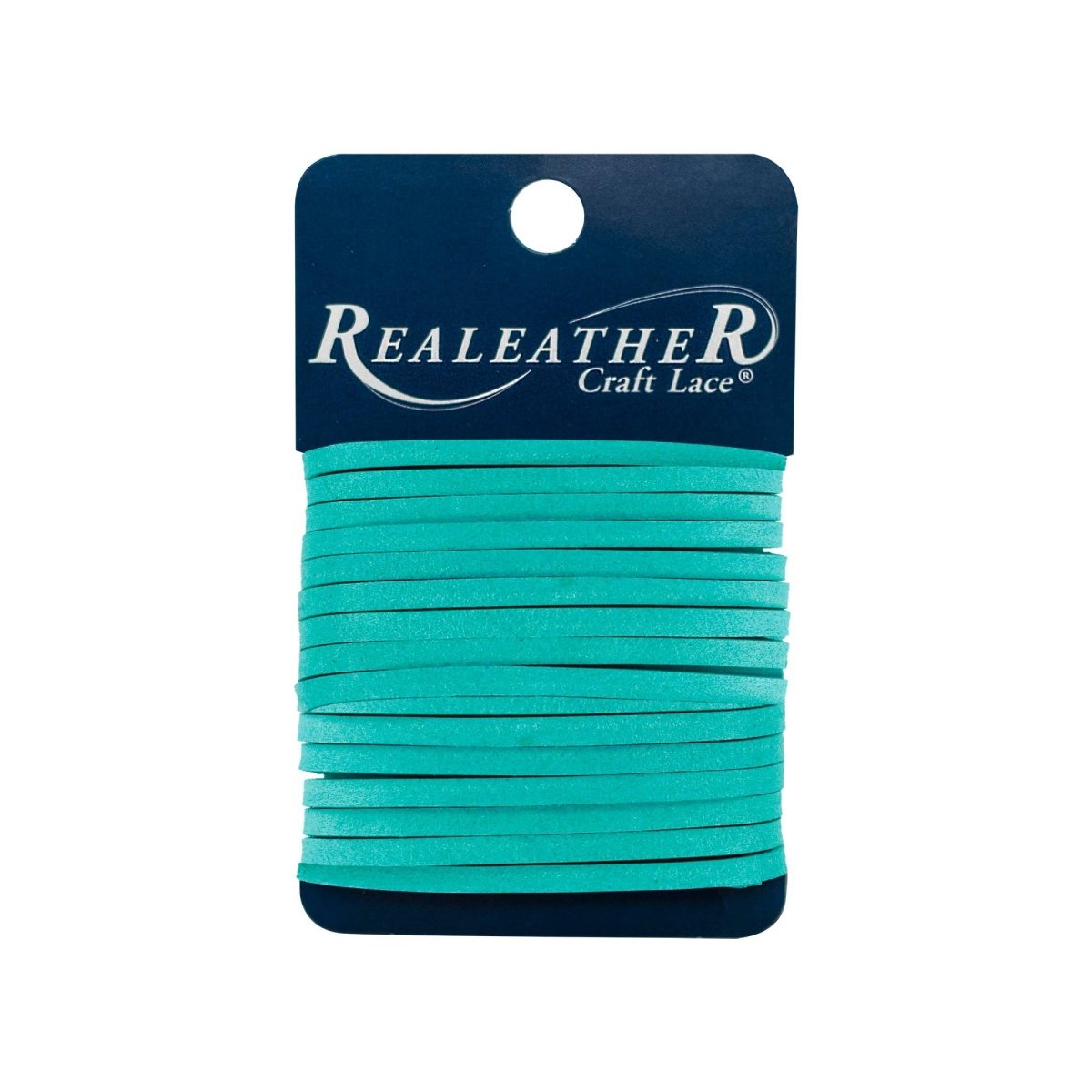 Realeather - Latigo Lace Card, 1/8" x 4 yds - Turquoise - The Merri Artist - merriartist.com