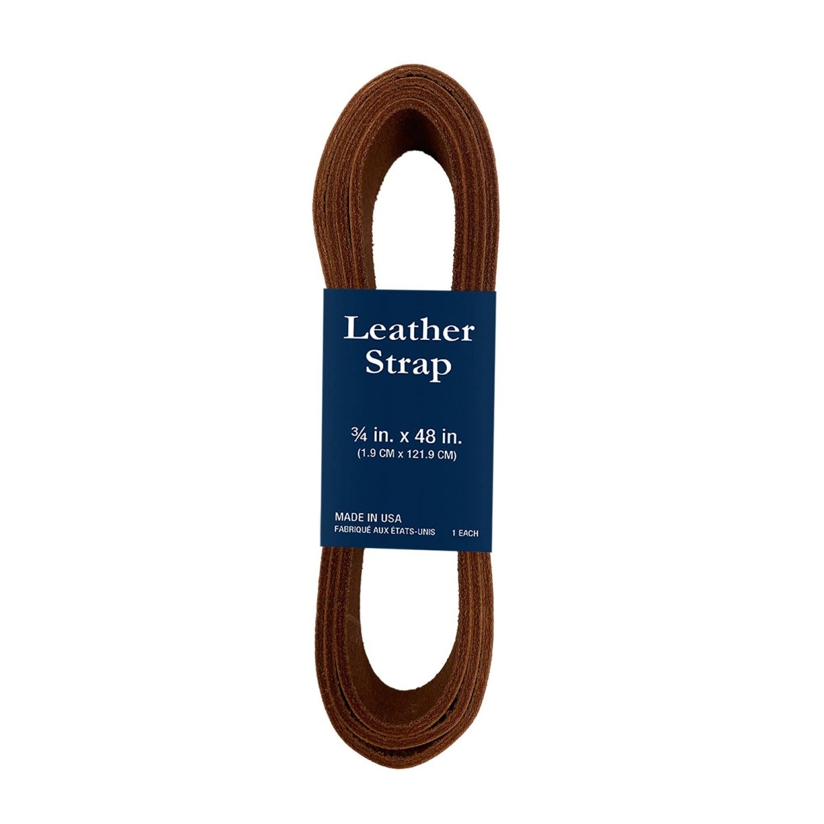 Realeather - Leather Strap, 3/4" x 48" - Dark Acorn - The Merri Artist - merriartist.com