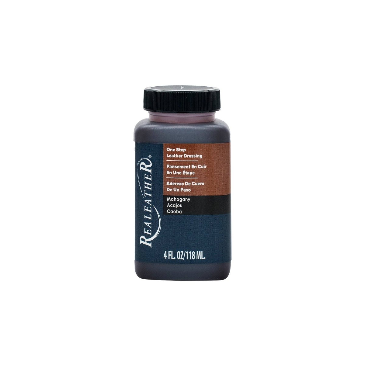 Realeather - One Step Leather Dressing - Mahogony / 4 oz. - The Merri Artist - merriartist.com