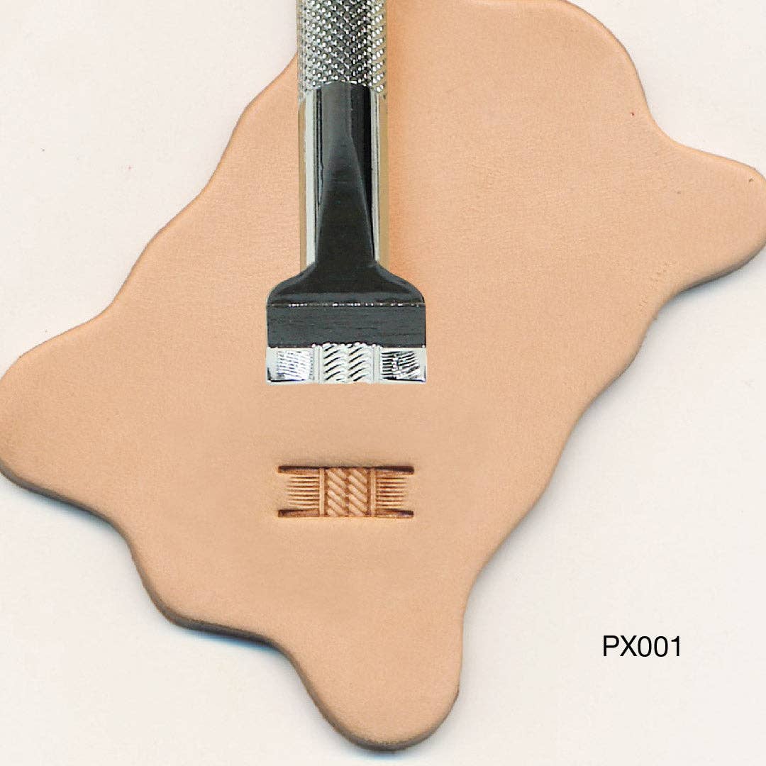 Realeather - PX001 - Basketweave Stamping Tool - The Merri Artist - merriartist.com