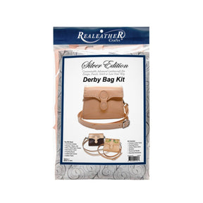 Realeather - Silver Edition, Derby Shoulder Bag Kit - Natural - The Merri Artist - merriartist.com