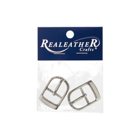 Realeather - Strap Buckles - Nickle, 3/4" - The Merri Artist - merriartist.com