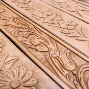 Realeather - Veg - Tan Belt Blank - Natural - The Merri Artist - merriartist.com